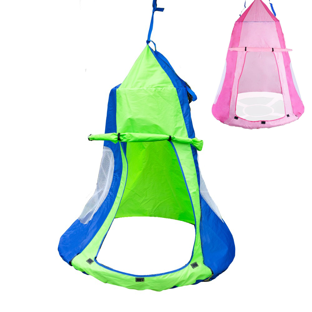 Kids Outdoor Nest Swing - Kids Hanging Chair Tent Swing Hammock