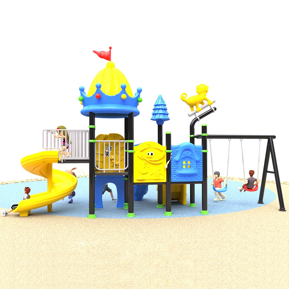 Kids Outdoor Swing And Slide - Multifunctional Children Wholesale Daycare Outdoor Play