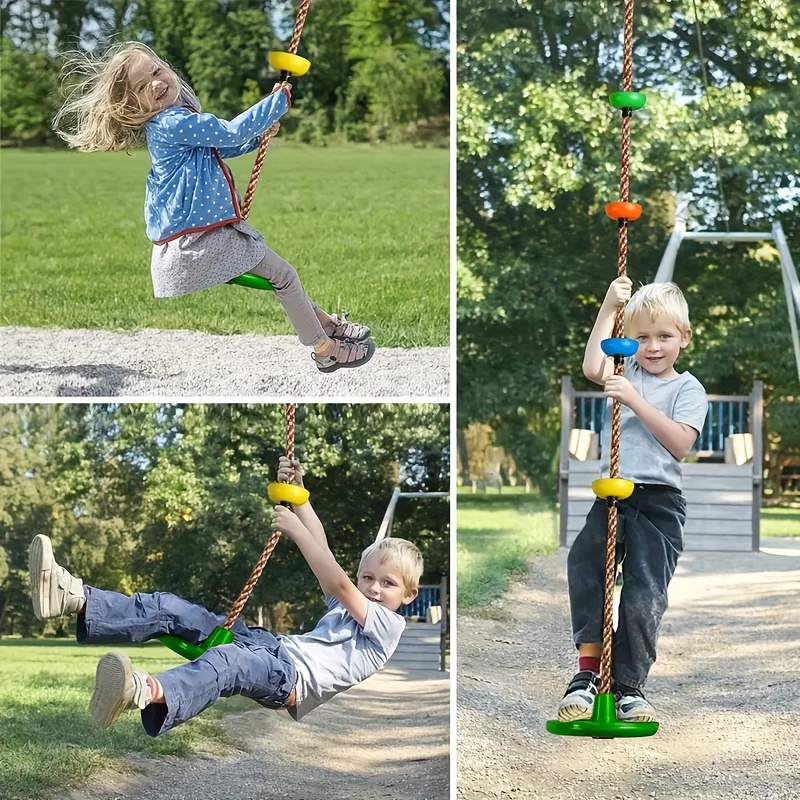 Kids Outdoor Yard Equipment - 3-in-1 Disc Seat Swing Set 1