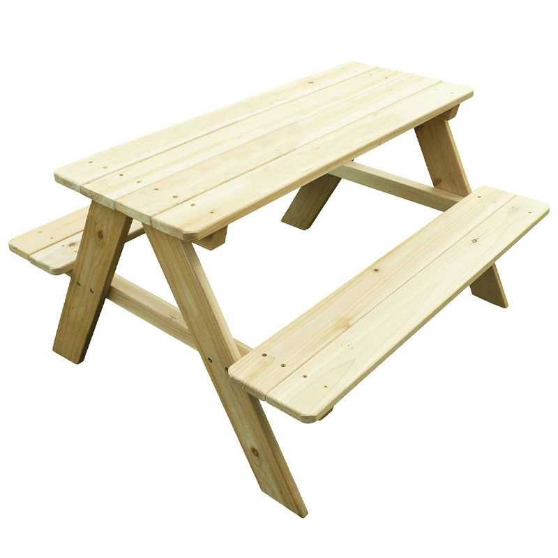 Kids Outdoor Bench Table - Outdoor Wooden Kids Picnic Table Bench
