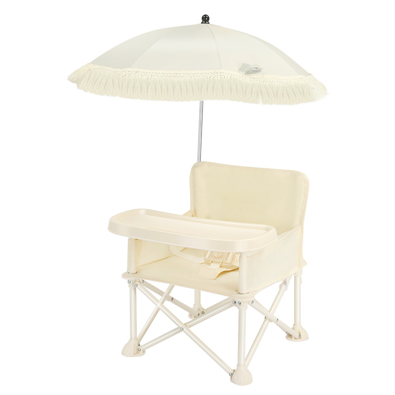 Kids Outdoor Foldable Chair - Foldable Backrest Baby Dining Chair Portable