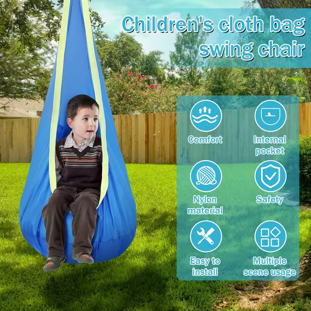 Kids Pod Swing Seat Nylon Hang - Kids Outdoor Swing And Slide review and price