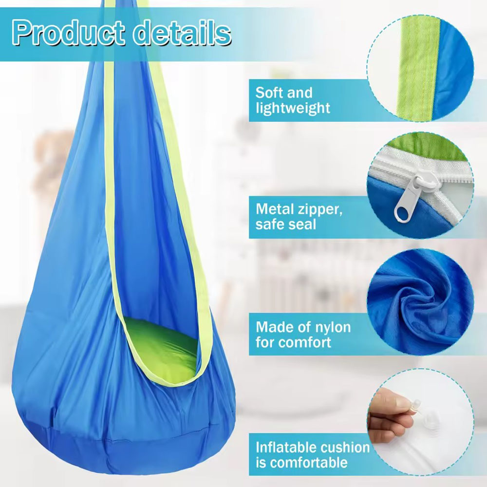 Kids Pod Swing Seat Nylon Hang - Kids Outdoor Swing And Slide review and price