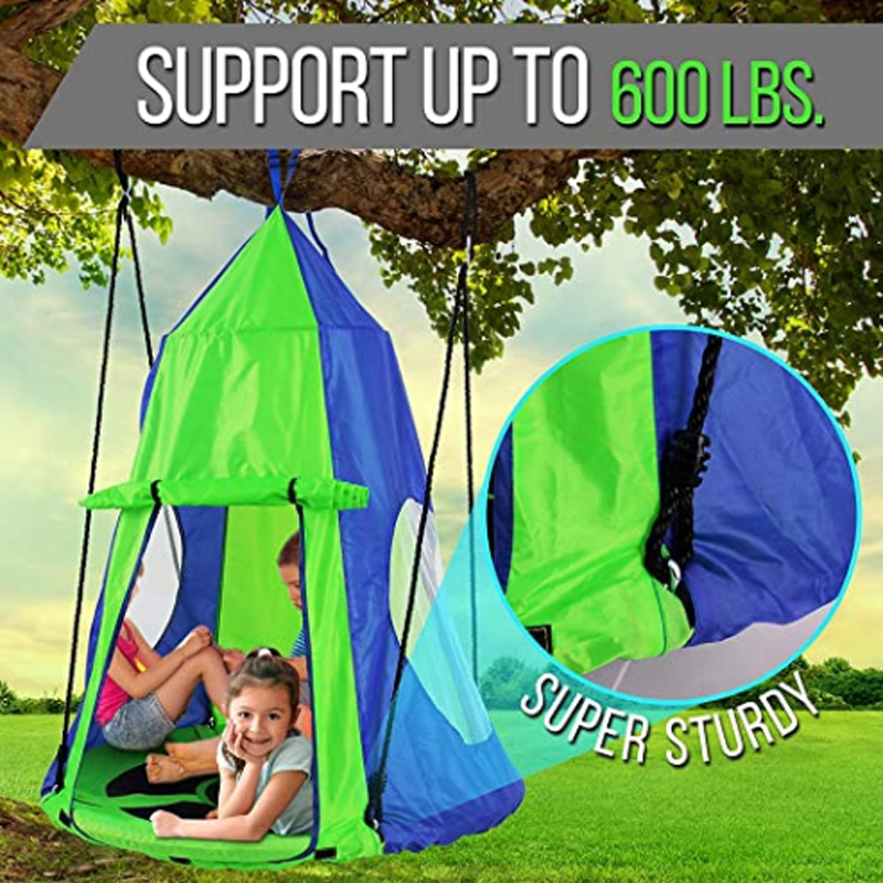Kids Hanging Chair Tent Swing  - Kids Outdoor Nest Swing review and price