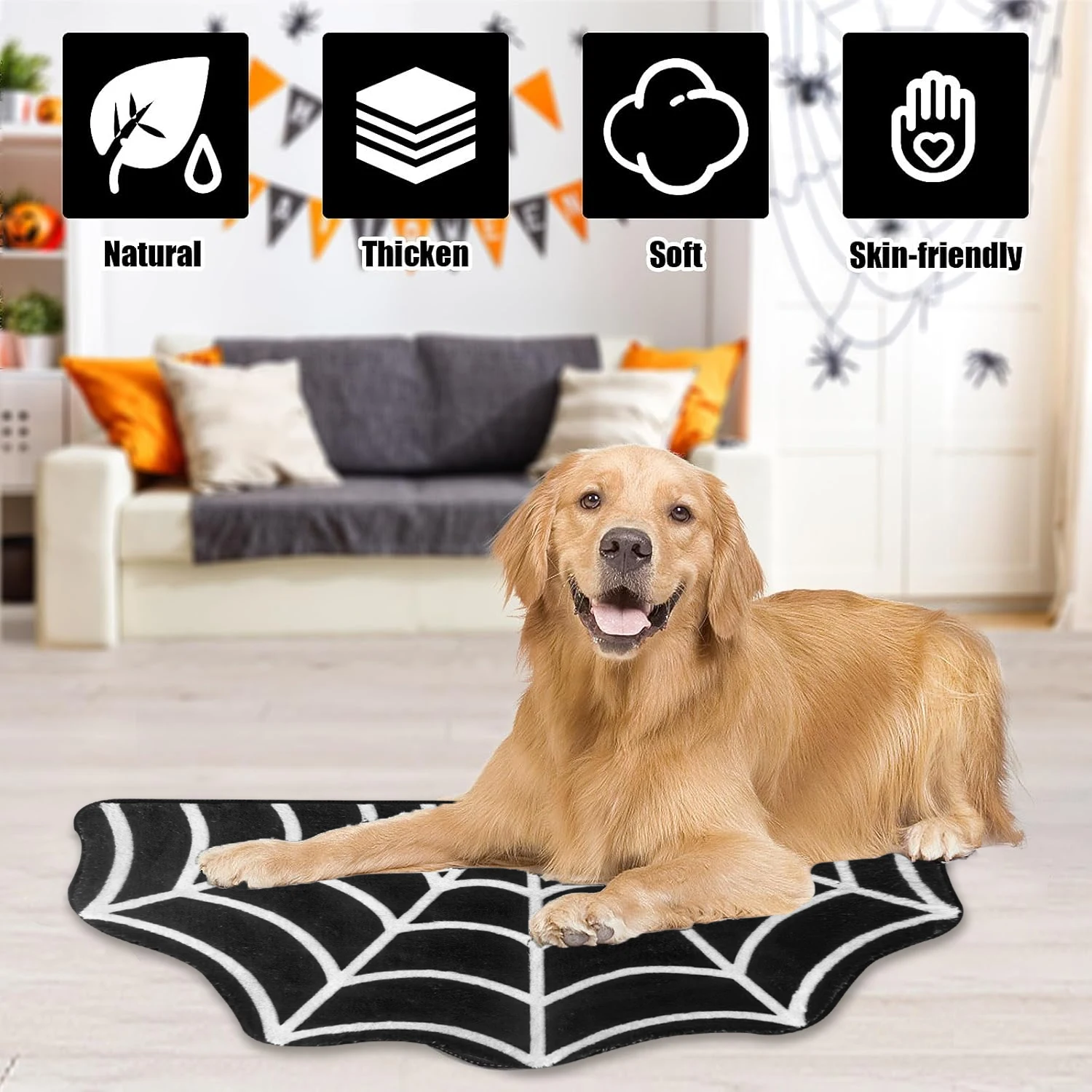 Halloween Personalized Spider  - Kids Outdoor Mat Waterproof review and price