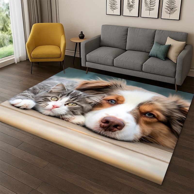 Cute Dog Puppy Cartoon Carpet  - Kids Outdoor Flooring review and price