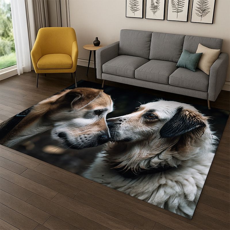 Cute Dog Puppy Cartoon Carpet  - Kids Outdoor Flooring review and price