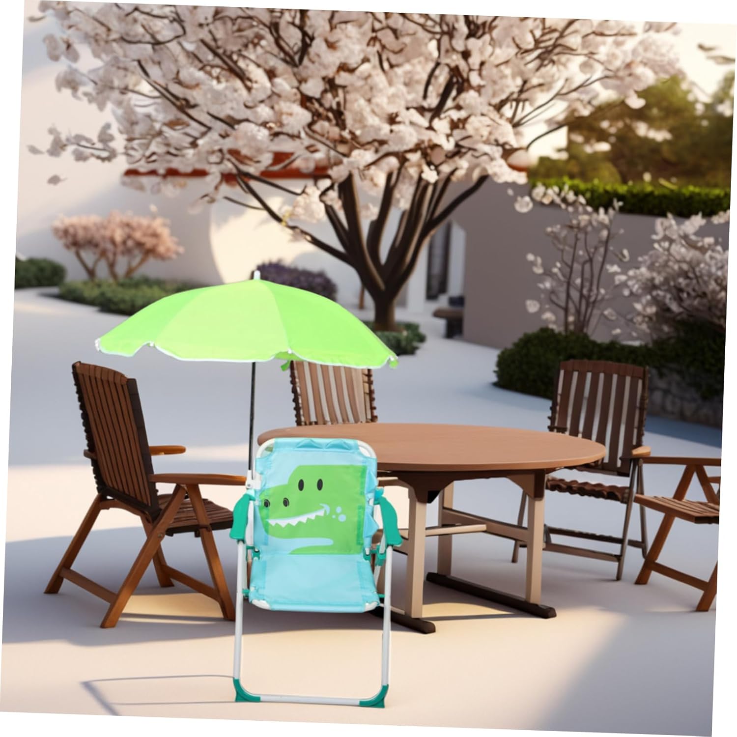 1 Set Folding Beach Chair with - Kids Outdoor Lounge Chair review and price