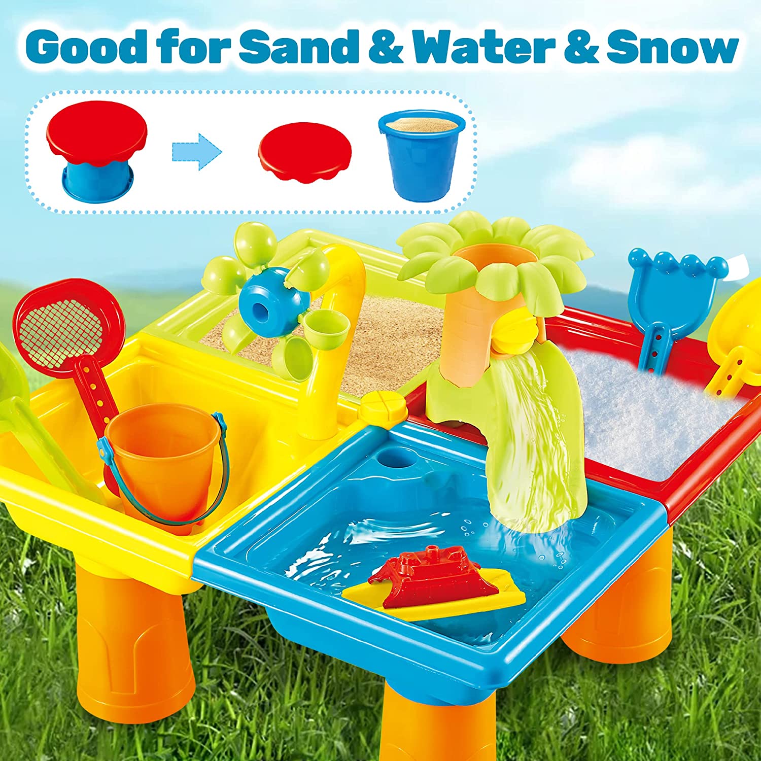 Beach Table Sand Play Toys Chi - Kids Outdoor Pool review and price