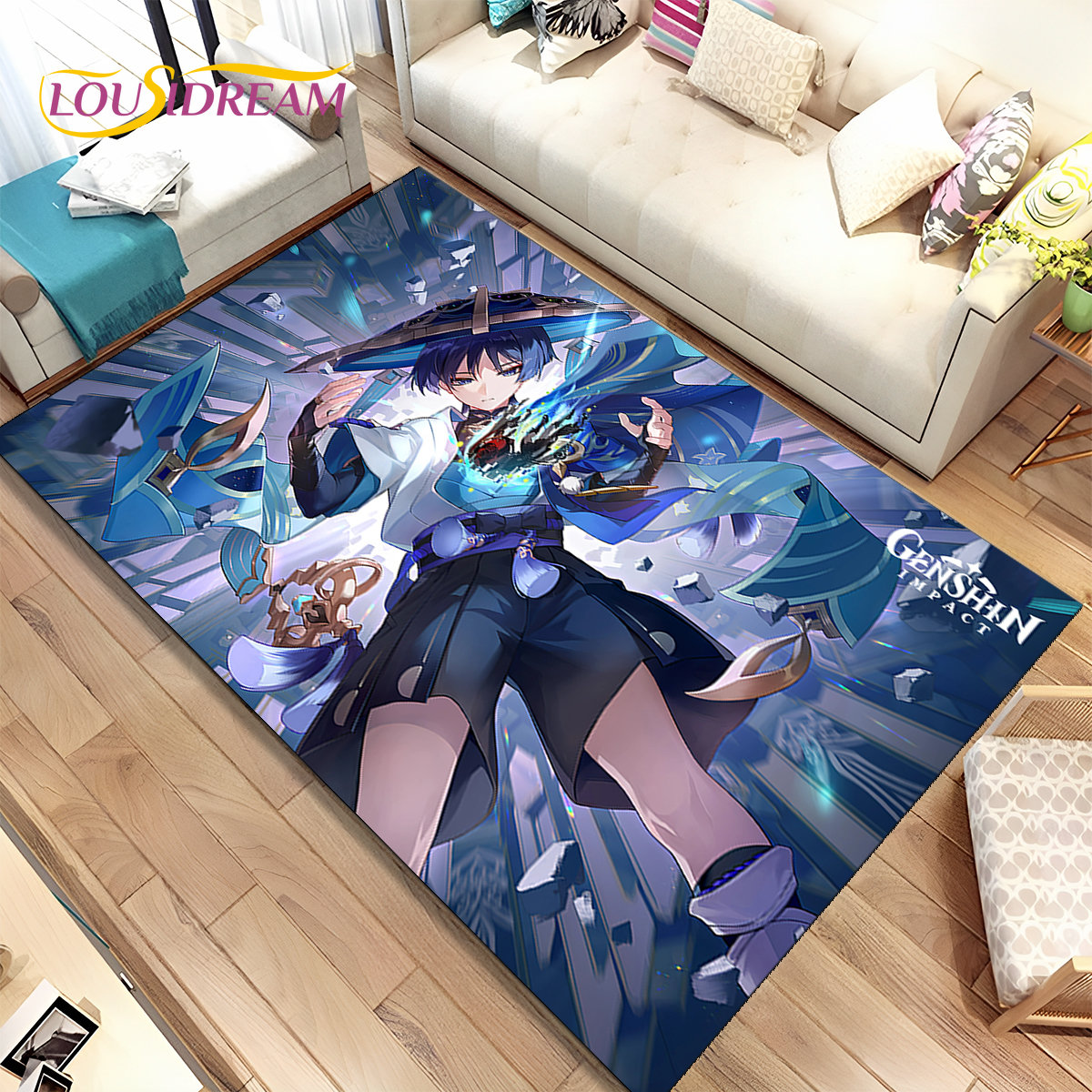 Genshin Impact Cartoon Game Ar - Kids Outdoor Flooring review and price
