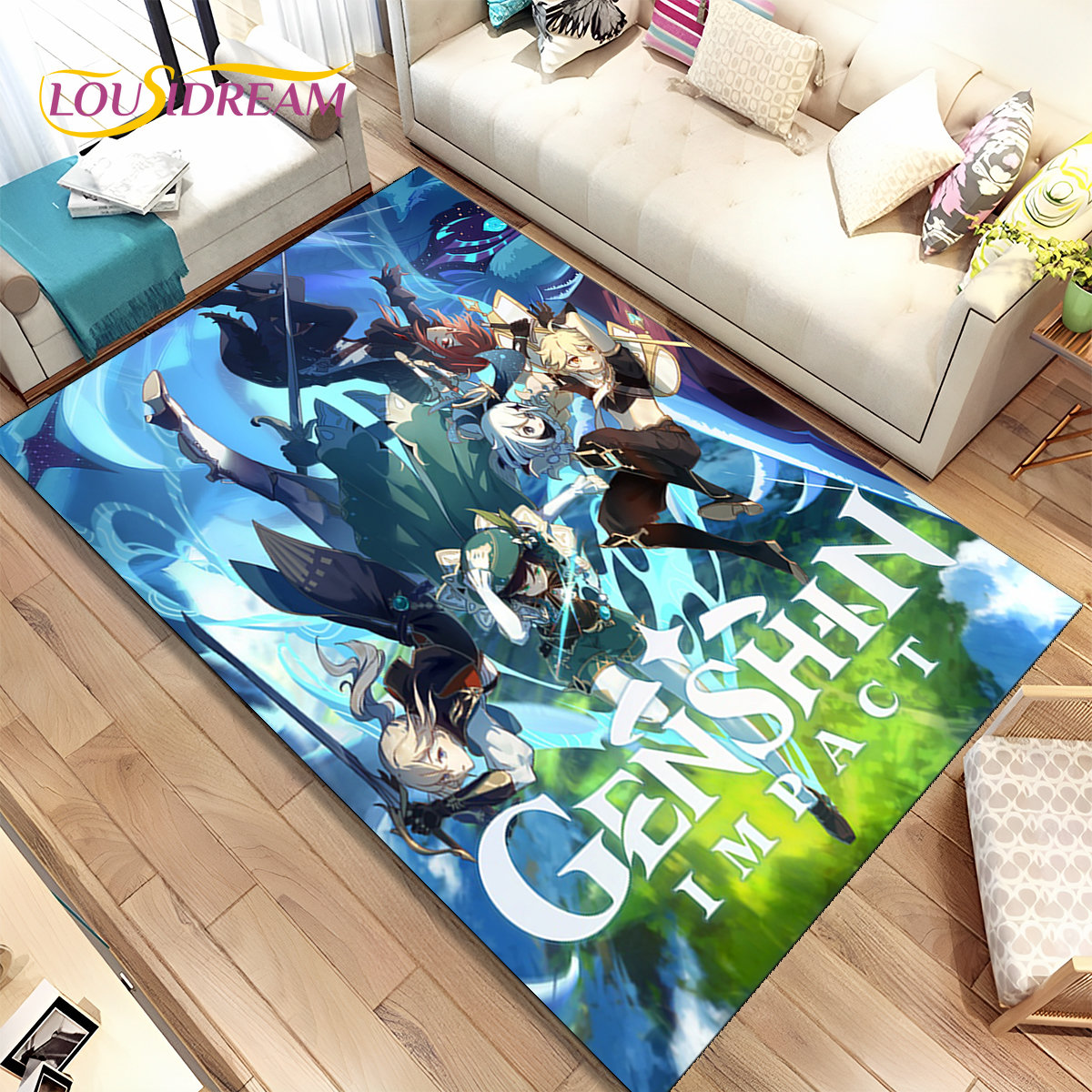 Genshin Impact Cartoon Game Ar - Kids Outdoor Flooring review and price