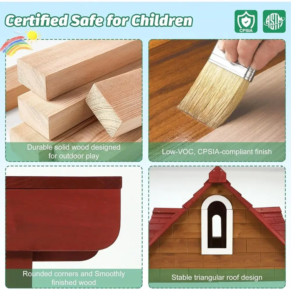 Large Solid Wood Outdoor Kids  - Kids Outdoor Bench Table review and price