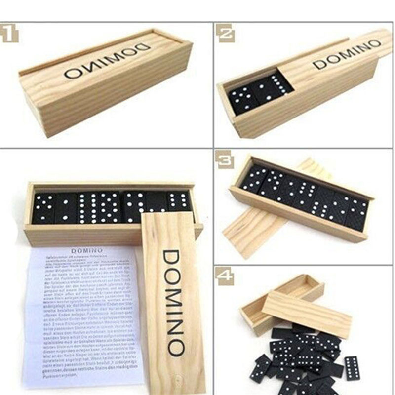 28pcs/Set Wooden Domino Board  - Kids Outdoor Bench Table review and price