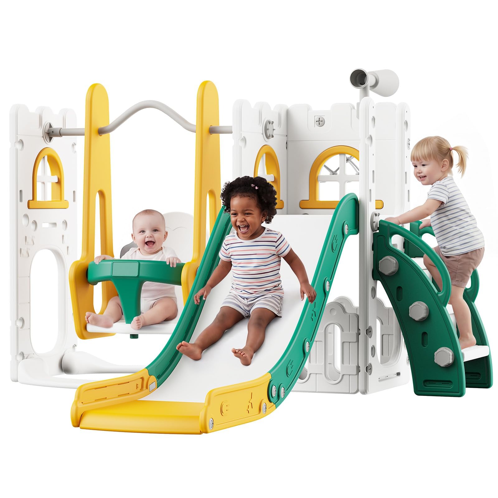 7 in 1 Toddler Slide And Swing - Kids Outdoor Swing And Slide review and price