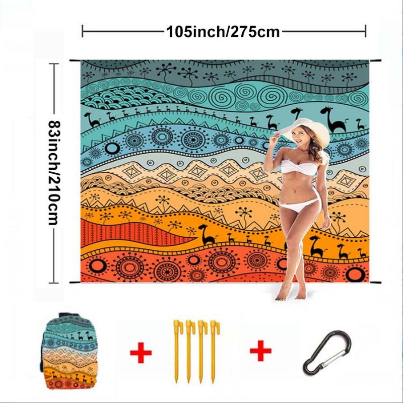 Large Beach Blanket Waterproof - Kids Outdoor Mat Waterproof review and price