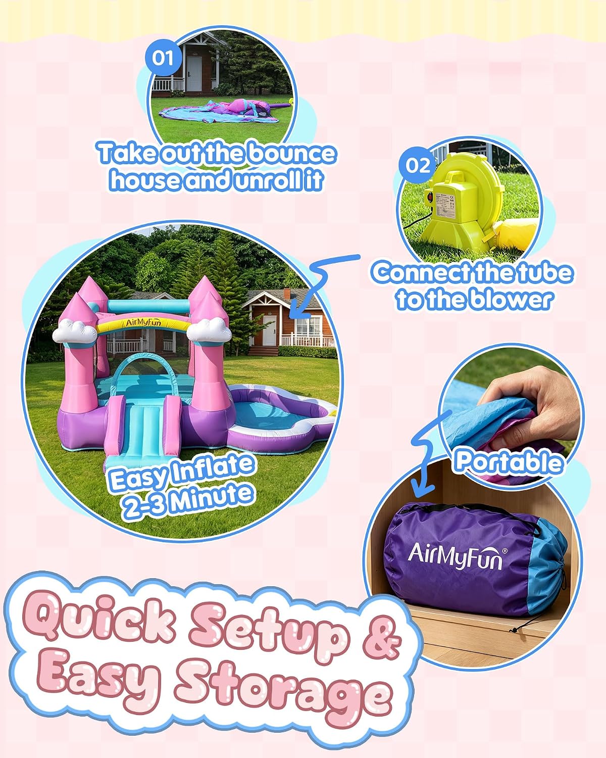 Pink Indoor/Outdoor Inflatable - Kids Outdoor Pool review and price