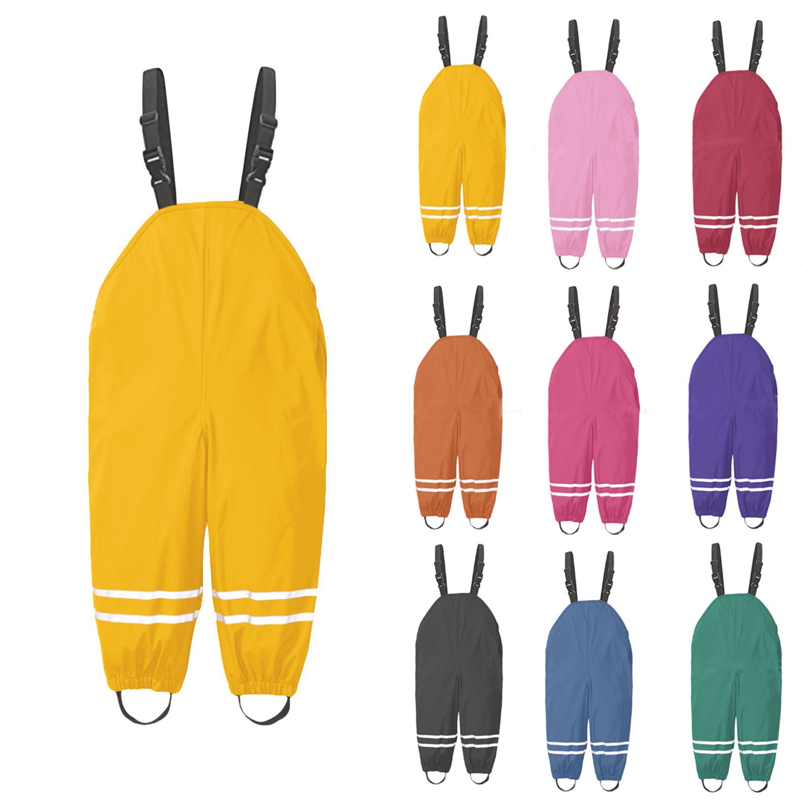 1-8Y Rain Pants Toddler Kids R - Kids Outdoor Overalls review and price