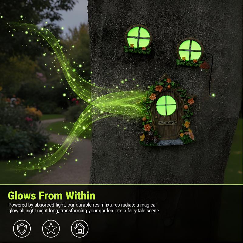Fairy Door Windows for Trees   - Kids Outdoor Fairy Garden review and price