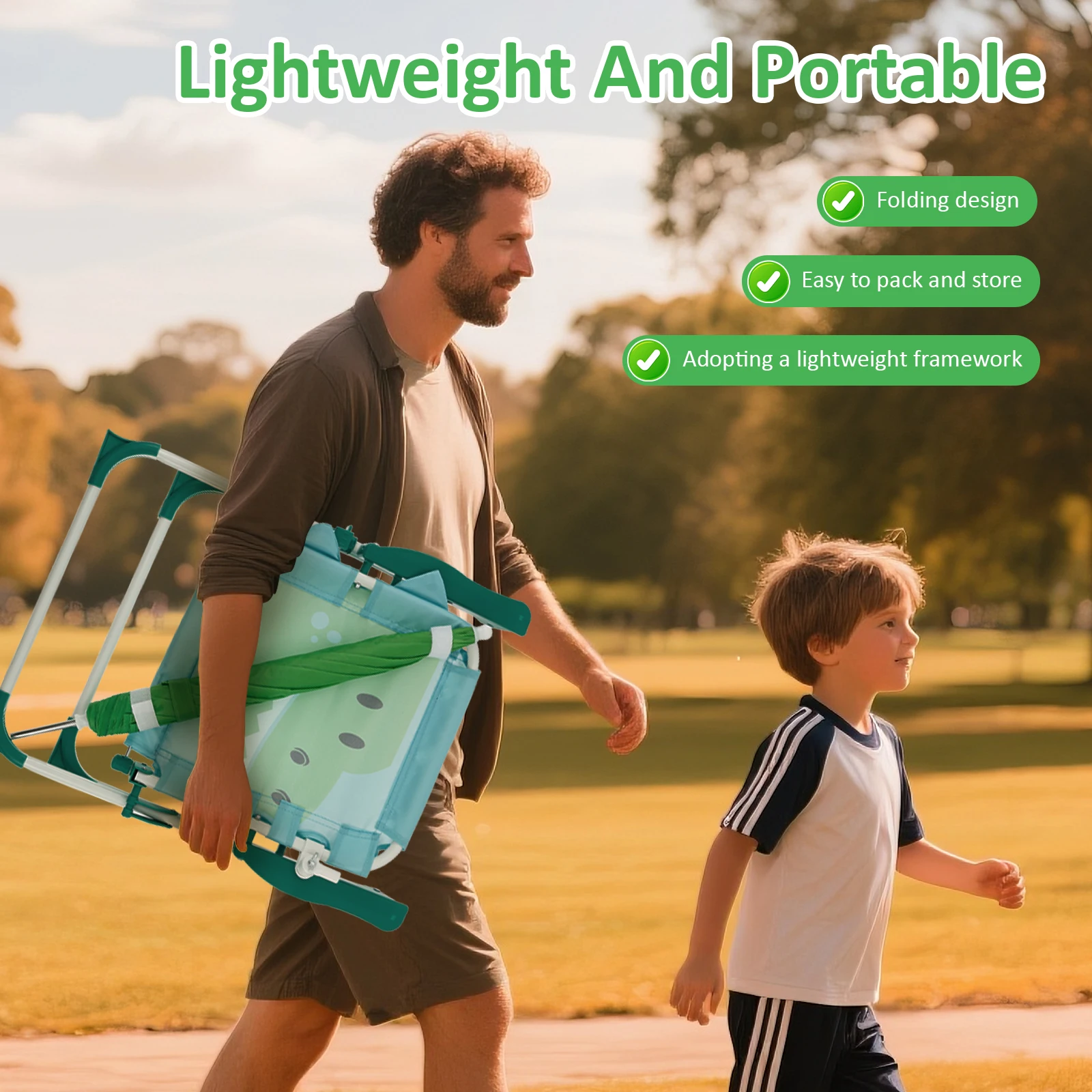 Kids Folding Beach Chair With  - Kids Outdoor Loungers review and price