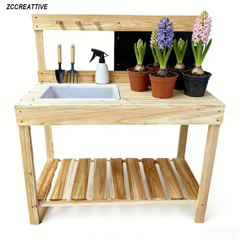 ZCCREATTIVE Children Wooden Po - Kids Outdoor Bench Table review and price