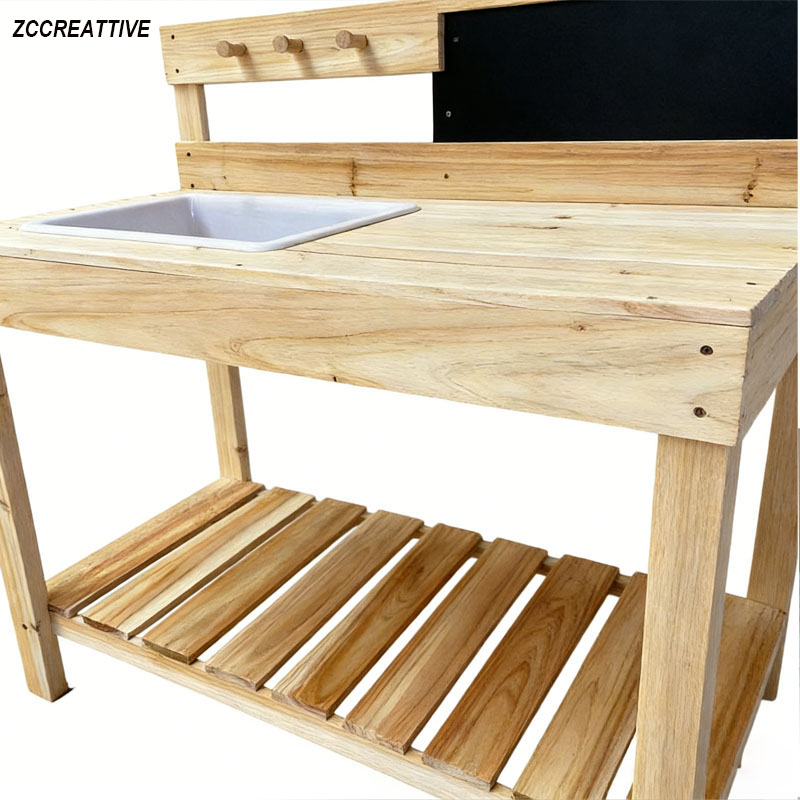ZCCREATTIVE Children Wooden Po - Kids Outdoor Bench Table review and price