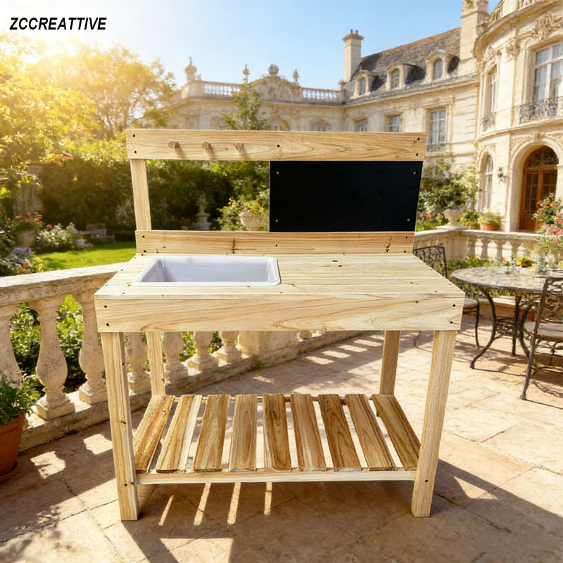 ZCCREATTIVE Children Wooden Po - Kids Outdoor Bench Table review and price