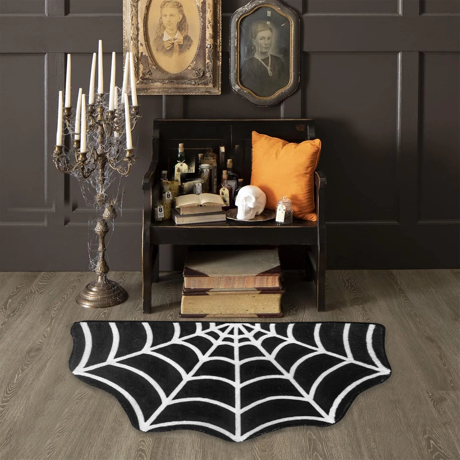 Halloween Personalized Spider  - Kids Outdoor Mat Waterproof review and price