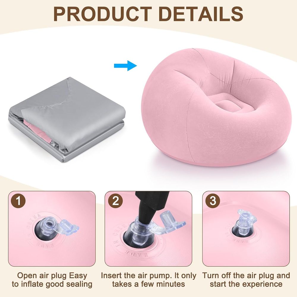 Inflatable Bean Bag Chairs, Pi - Kids Outdoor Loungers review and price