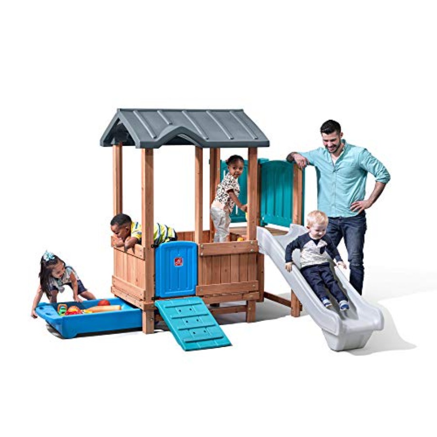 Woodland Adventure Playhouse & - Kids Outdoor Swing And Slide review and price