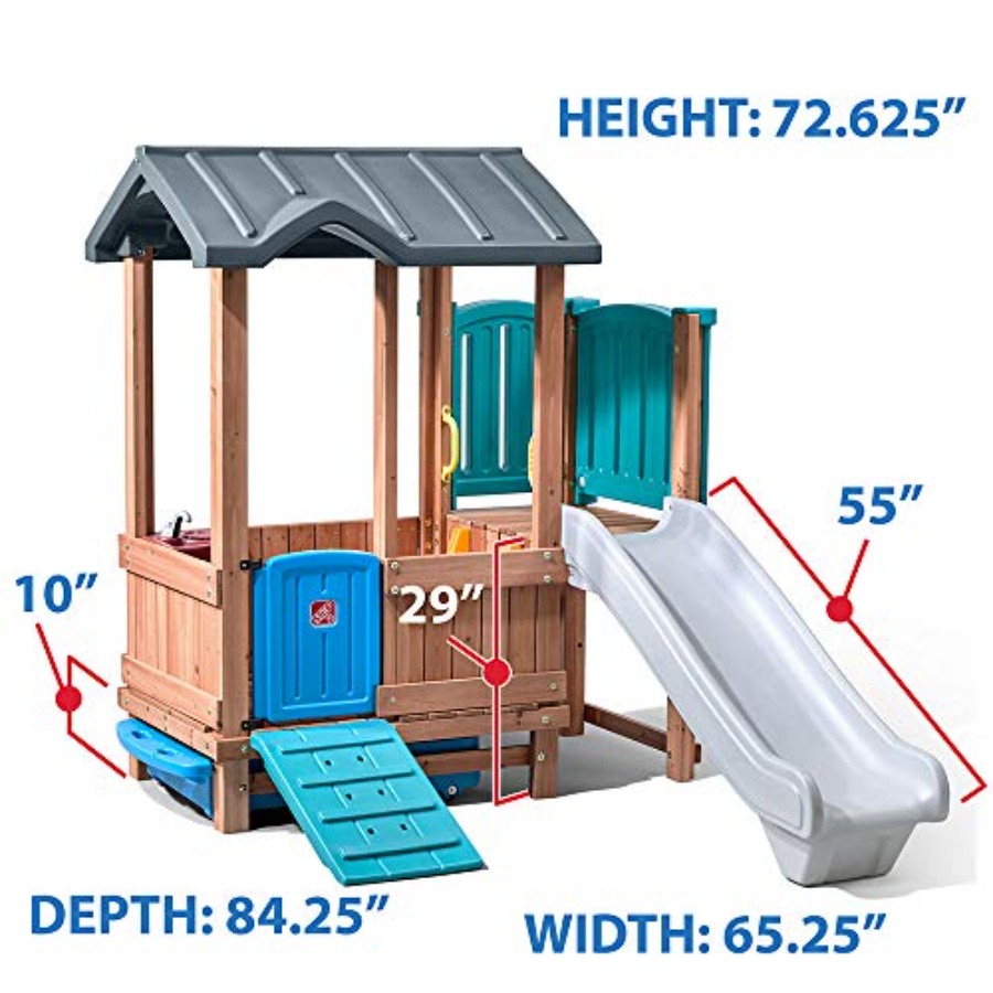 Woodland Adventure Playhouse & - Kids Outdoor Swing And Slide review and price