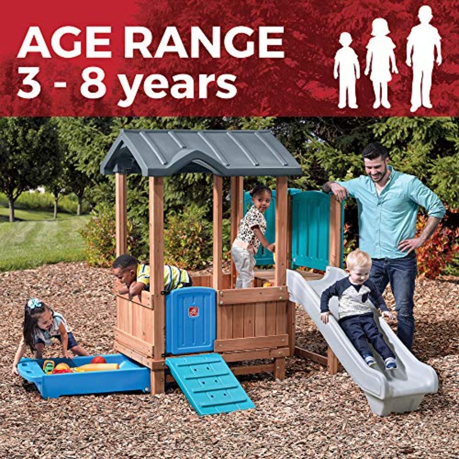 Woodland Adventure Playhouse & - Kids Outdoor Swing And Slide review and price