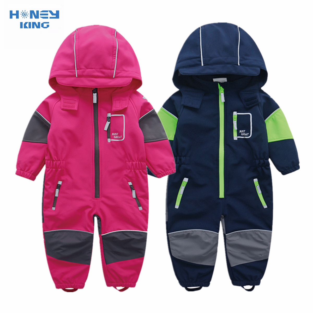 HONEYKING Children's Softshell - Kids Outdoor Overalls review and price