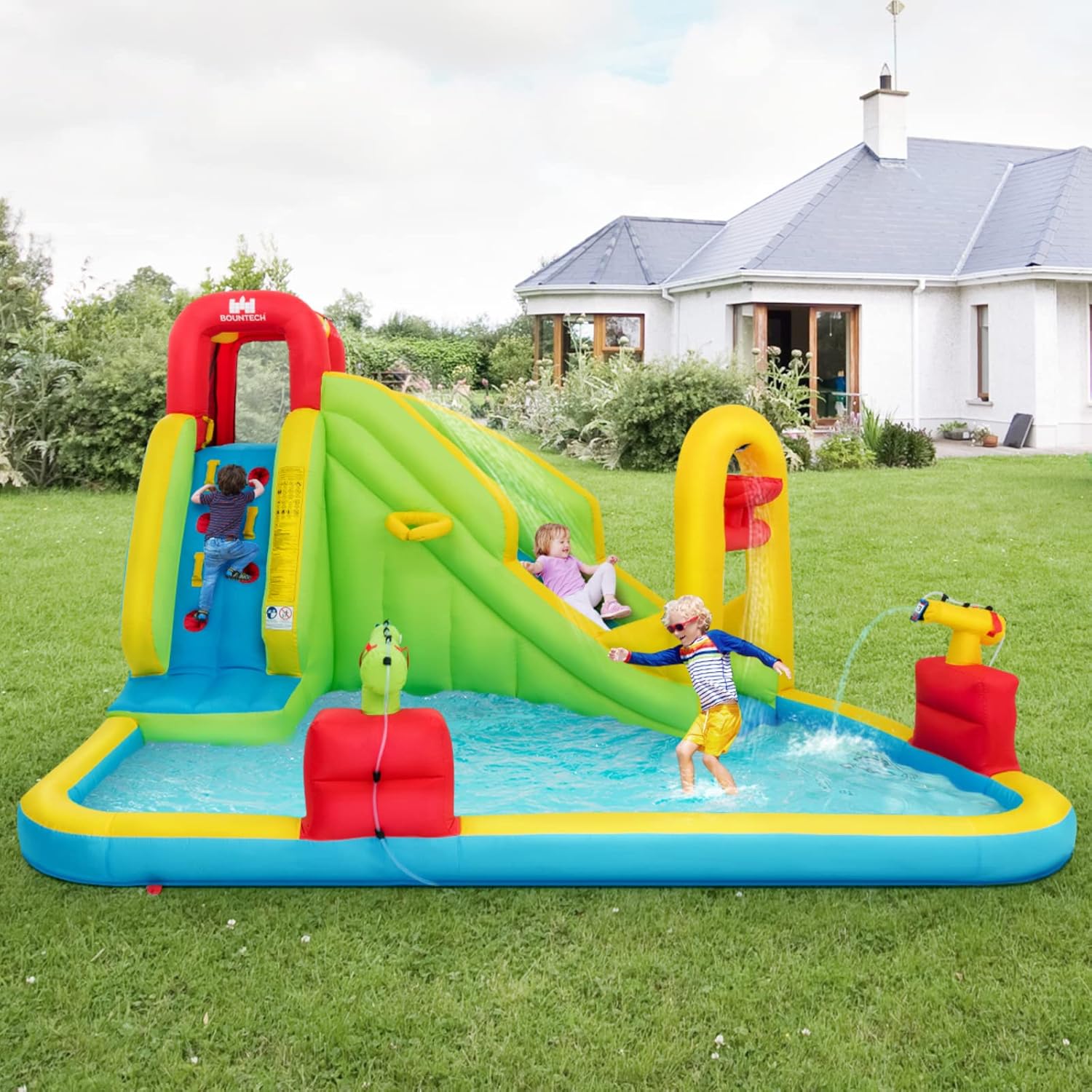 Mega Inflatable Water Park Bou - Kids Outdoor Pool review and price
