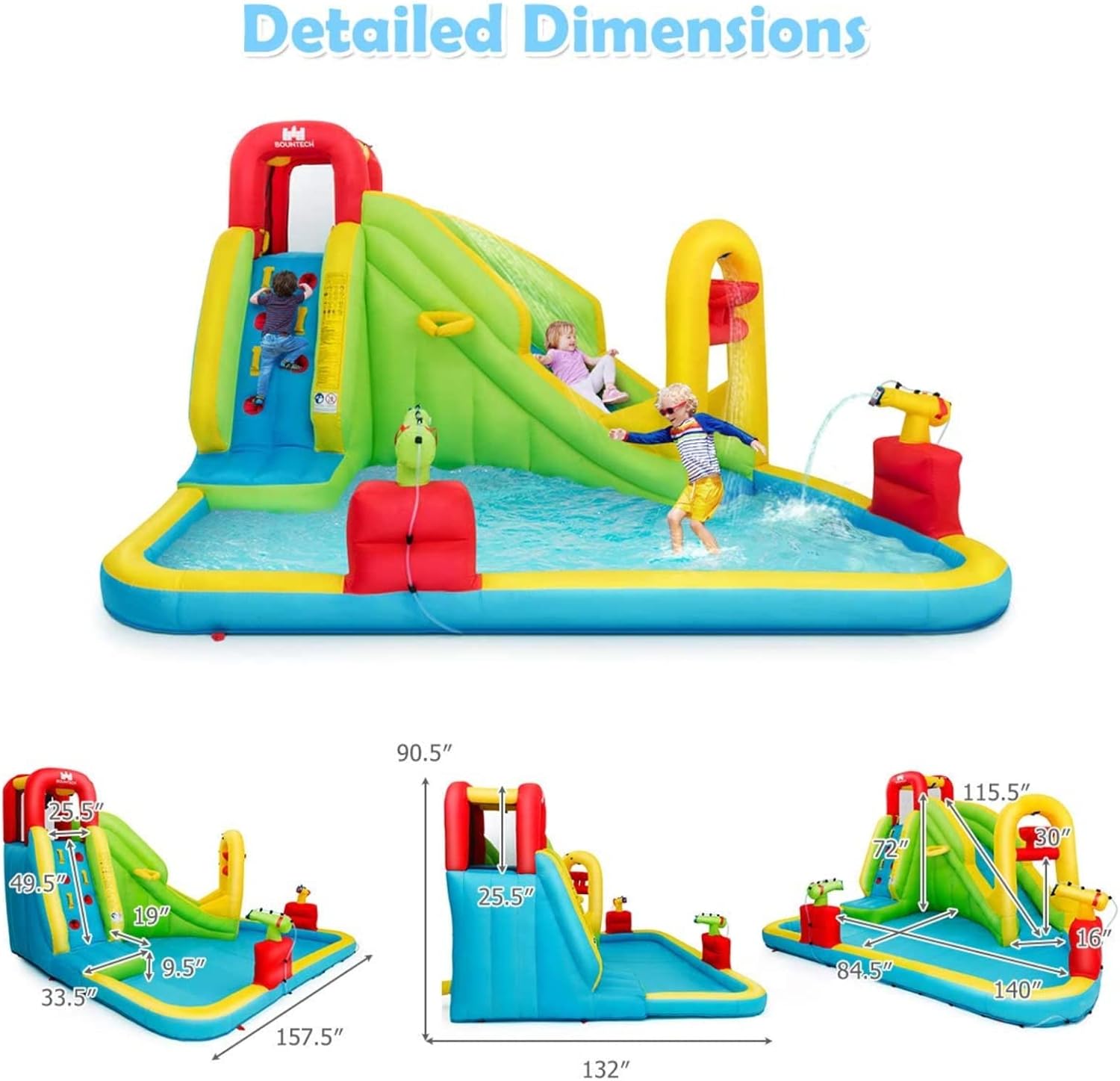 Mega Inflatable Water Park Bou - Kids Outdoor Pool review and price