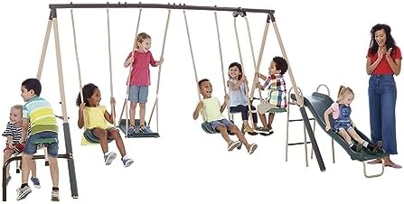 view Outdoor Play Kids Metal B - Kids Outdoor Swing And Slide review and price