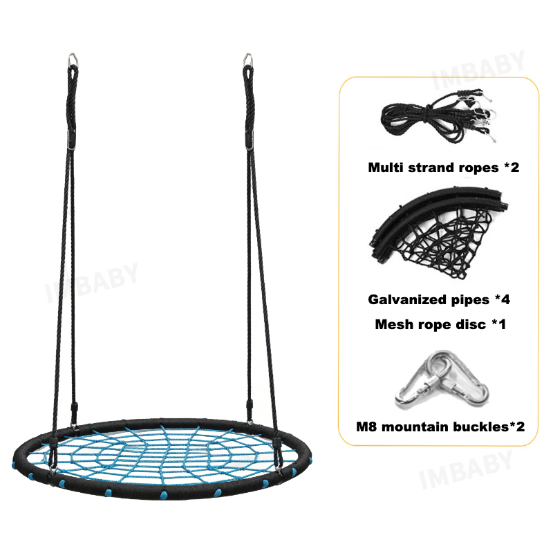 IMBABY Kids Round Net Nest Swi - Kids Outdoor Nest Swing review and price