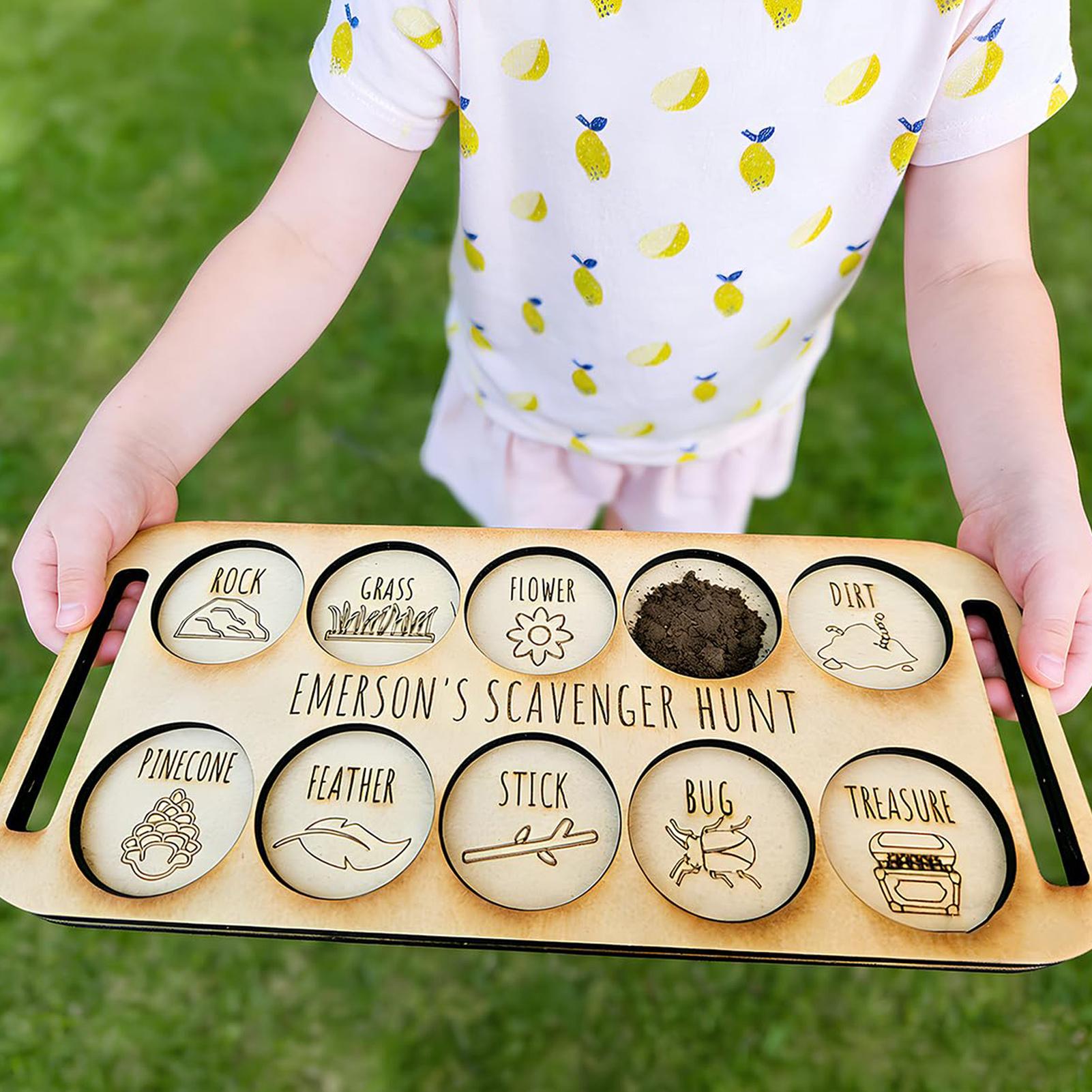 Scavenger Hunt for Kids Wooden - Kids Outdoor Nature Scavenger Hunt review and price