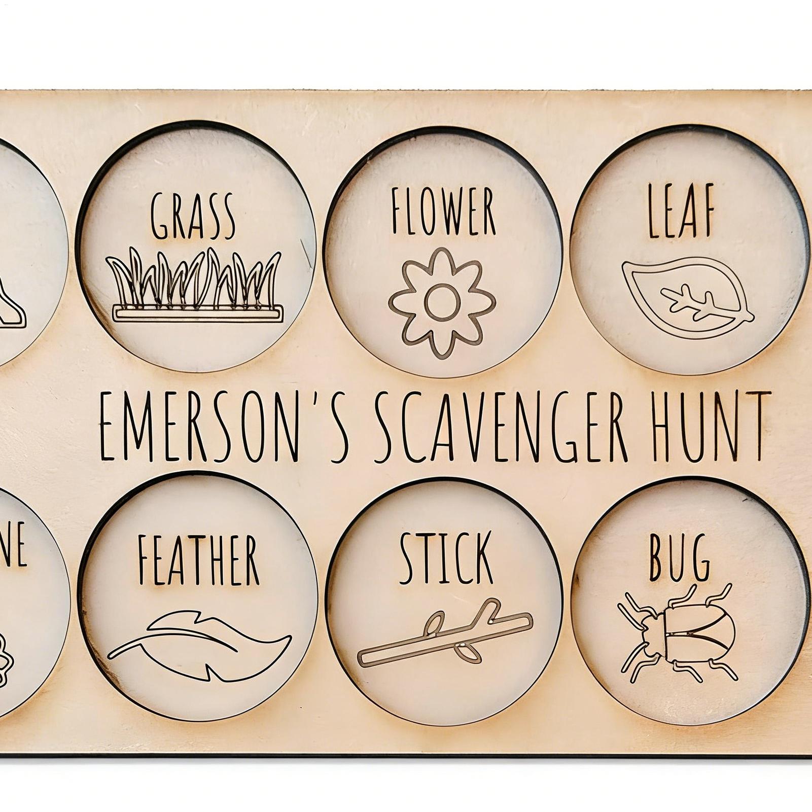 Scavenger Hunt for Kids Wooden - Kids Outdoor Nature Scavenger Hunt review and price