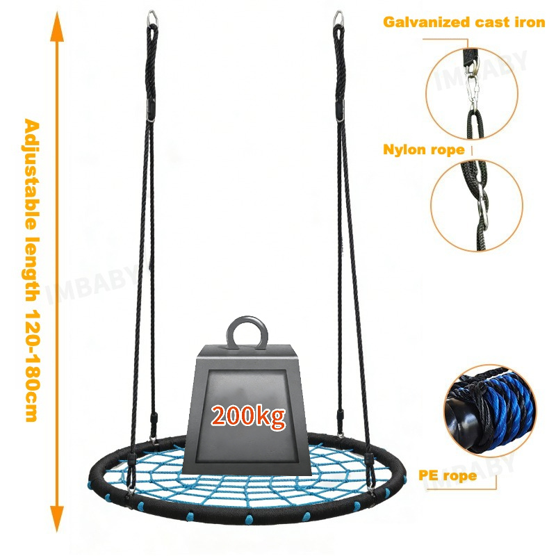 IMBABY 100cm Round Net Nest Sw - Kids Outdoor Nest Swing review and price