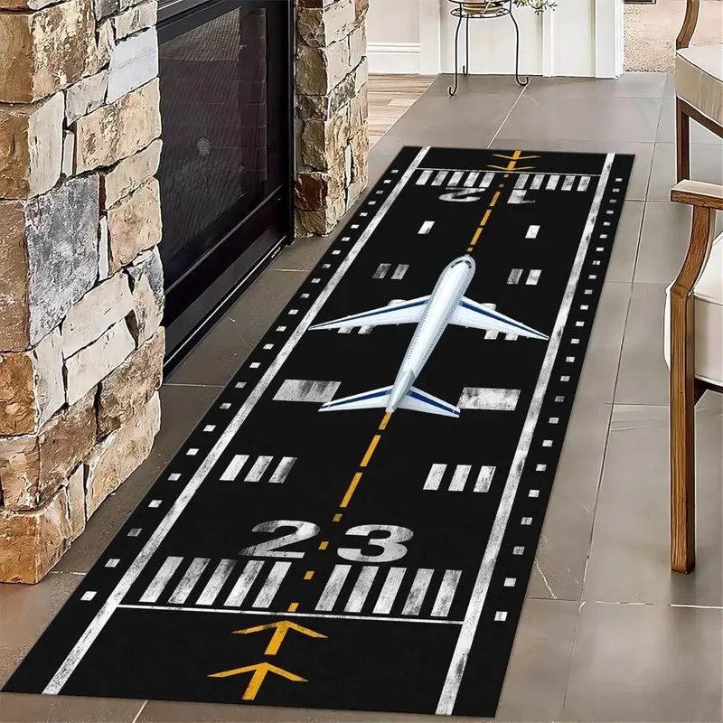 VIKAMA Airplane Runway Print R - Kids Outdoor Mat Waterproof review and price
