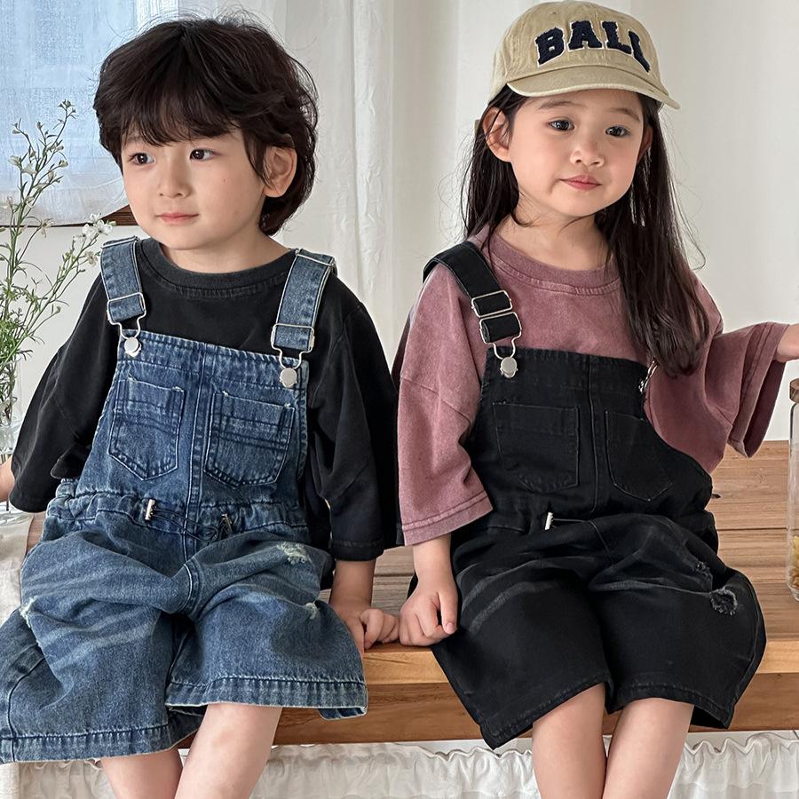 2026 Summer Unisex Kids Denim  - Kids Outdoor Overalls review and price