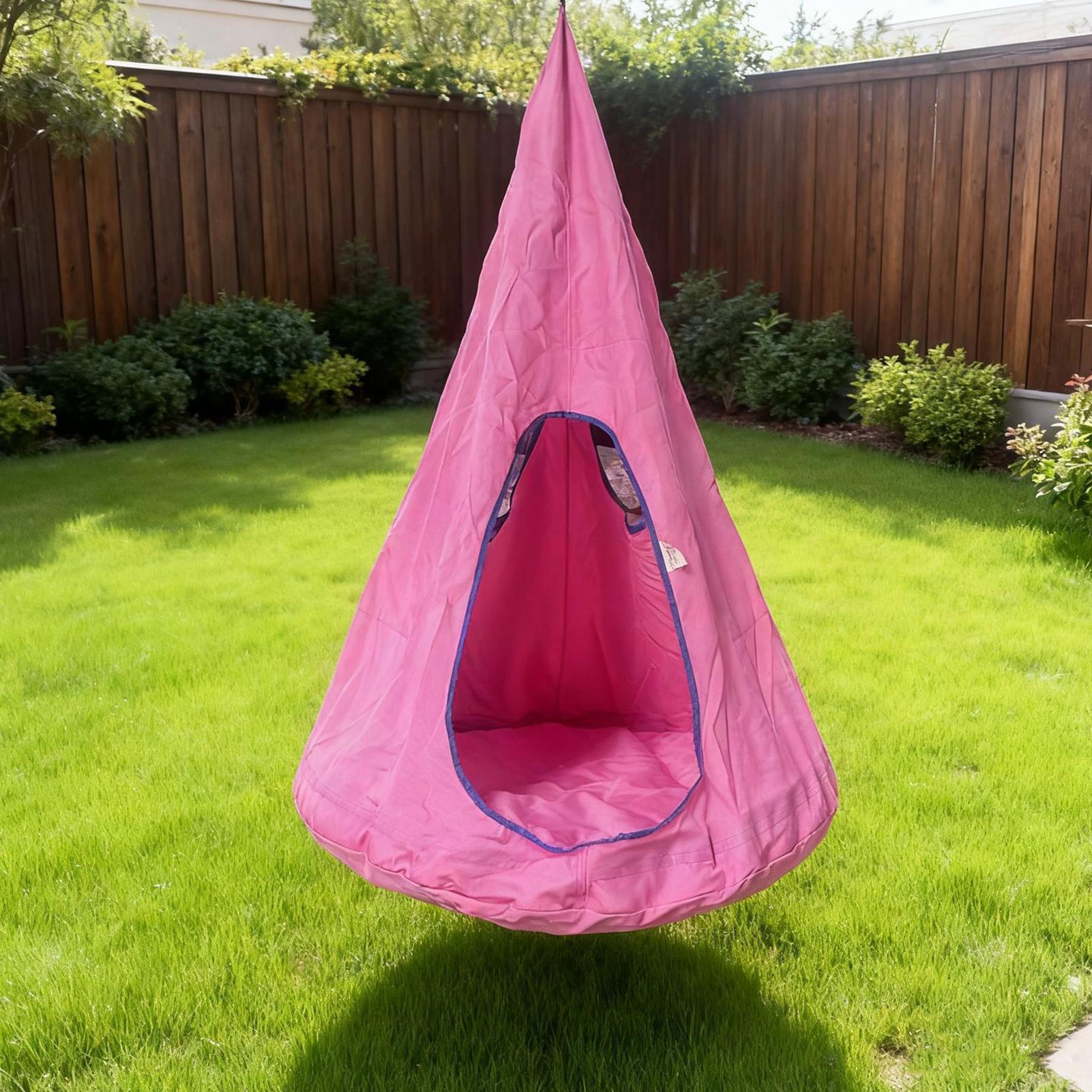 Kids Pod Swing Seat With Cushi - Kids Outdoor Nest Swing review and price