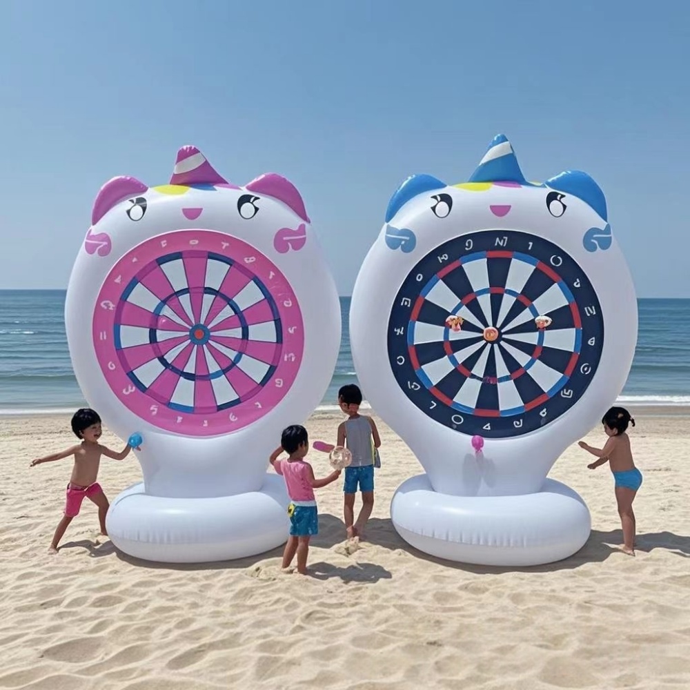 Inflatable Unicorn Throwing Ga - Kids Outdoor Easter Toys review and price