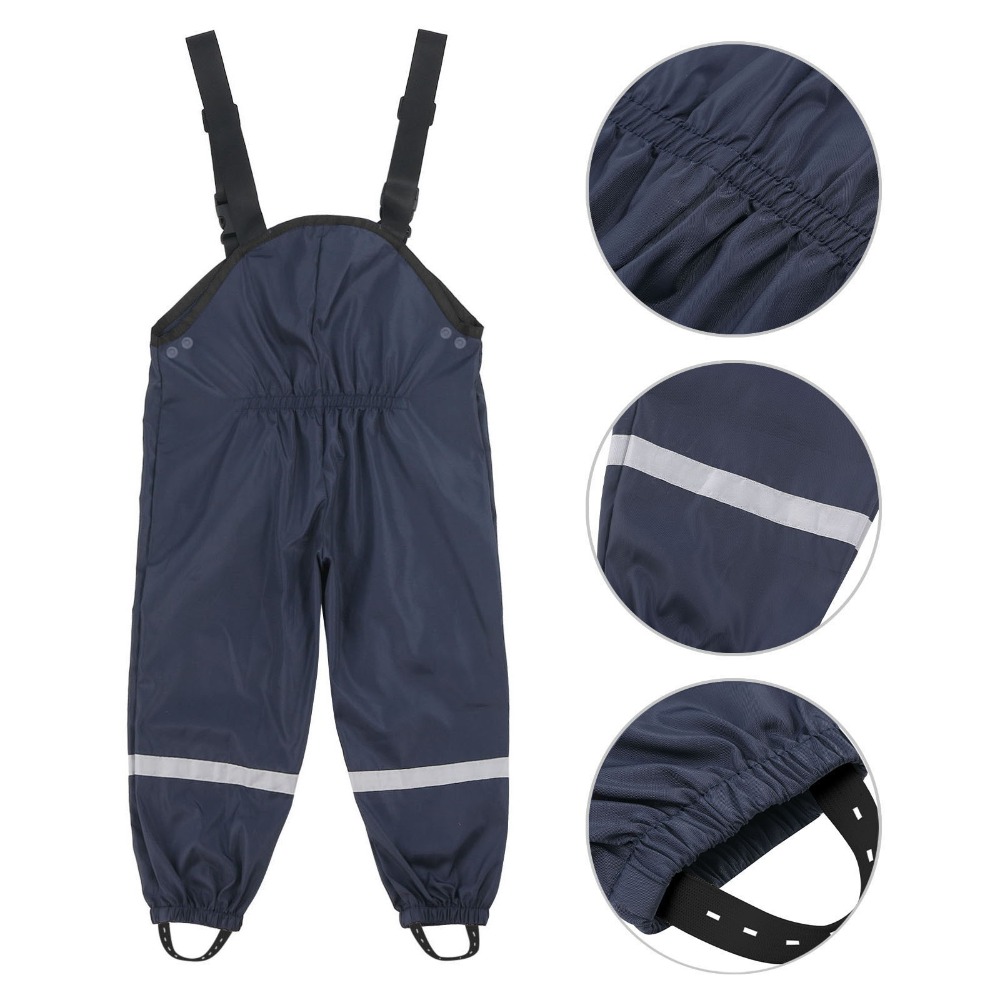 Kids PU Waterproof Rain Pants  - Kids Outdoor Overalls review and price