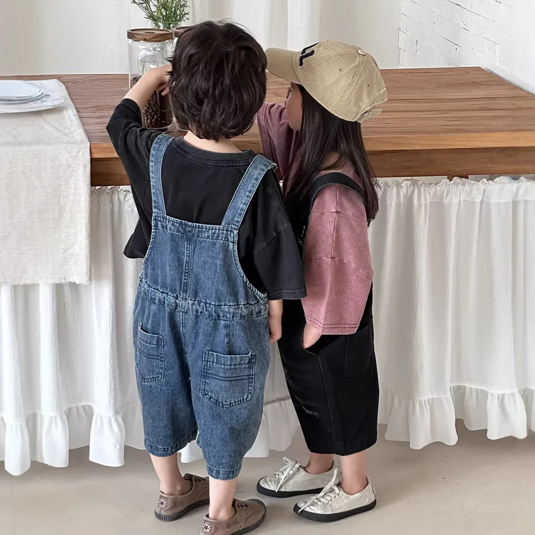 2026 Summer Unisex Kids Denim  - Kids Outdoor Overalls review and price