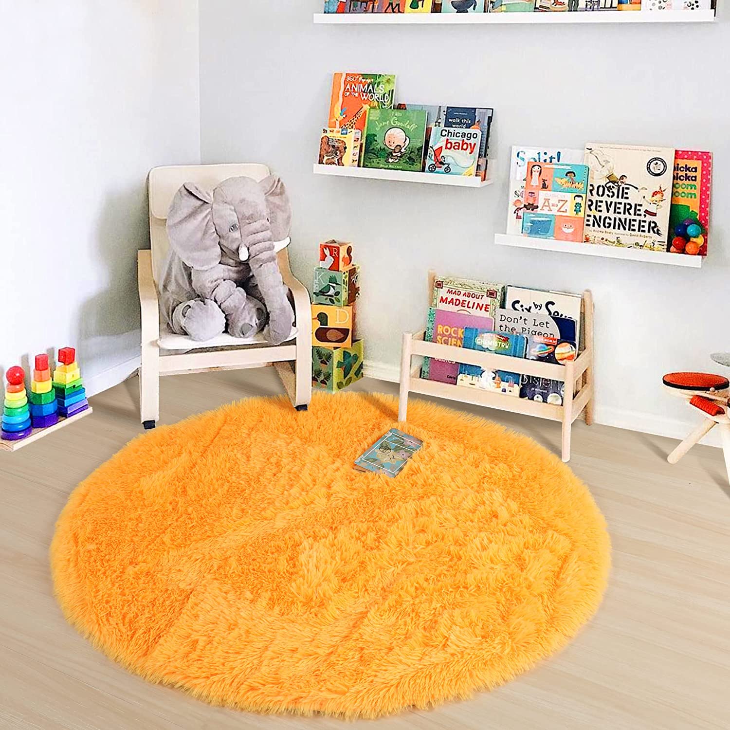 Soft Orange Round Rug Circle R - Kids Outdoor Teepee review and price