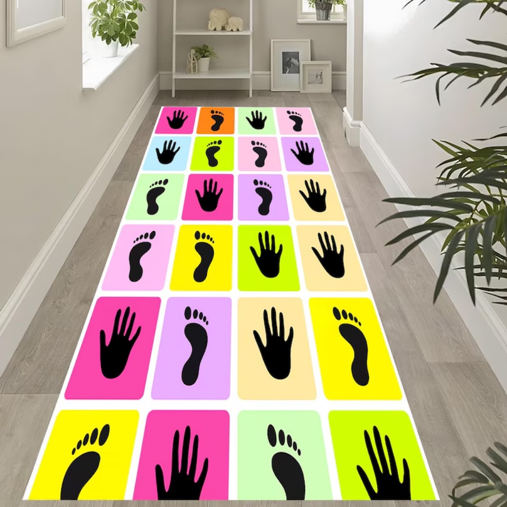 Handprint Foot Print Game Runn - Kids Outdoor Flooring review and price