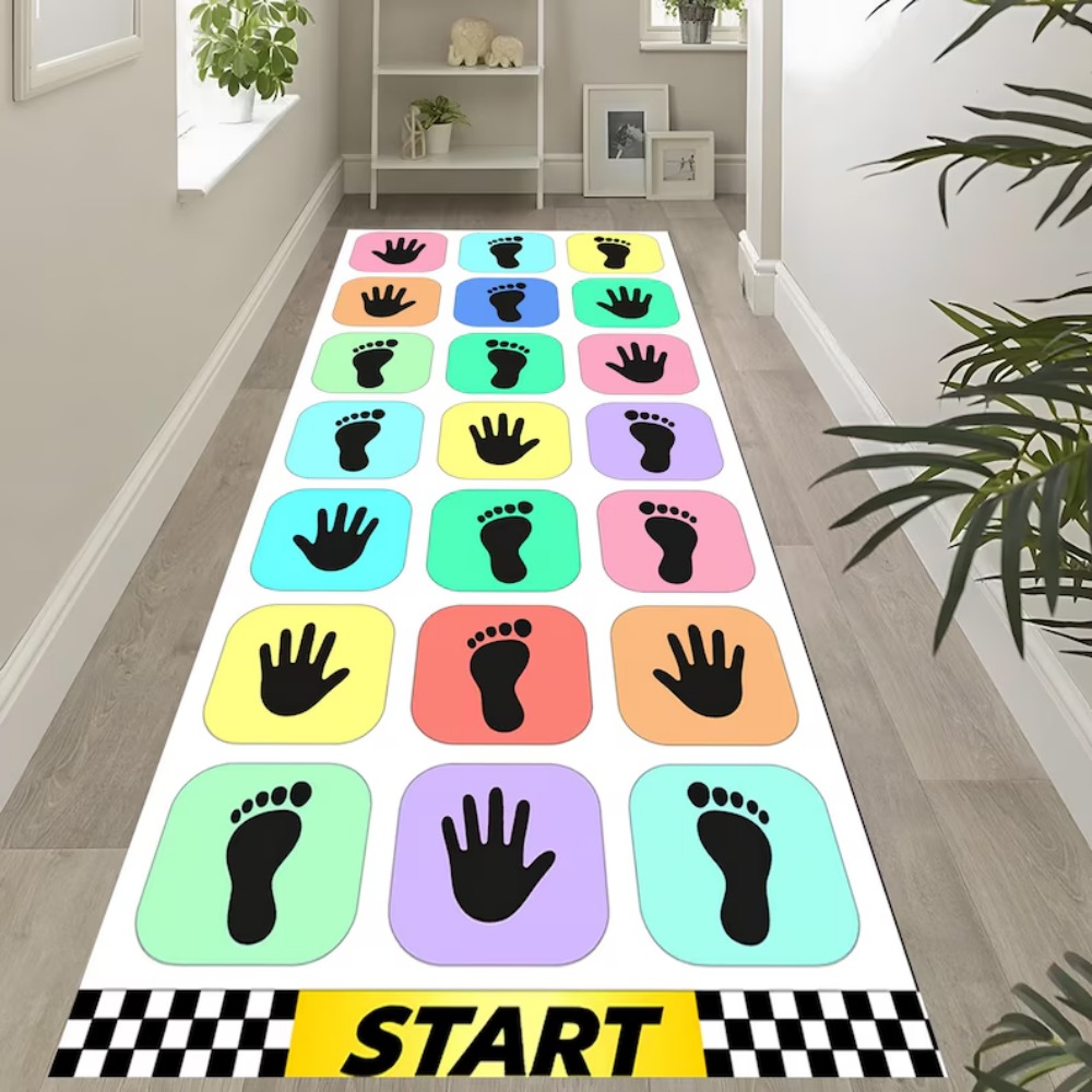 Handprint Foot Print Game Runn - Kids Outdoor Flooring review and price