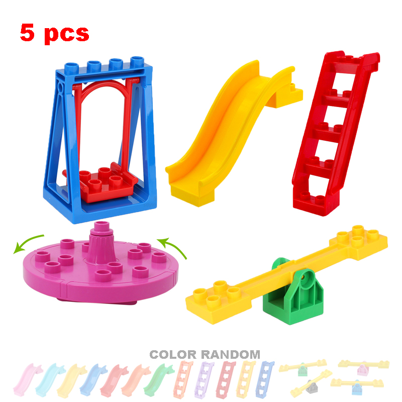 Big Building Blocks Playground - Kids Outdoor Swing And Slide review and price