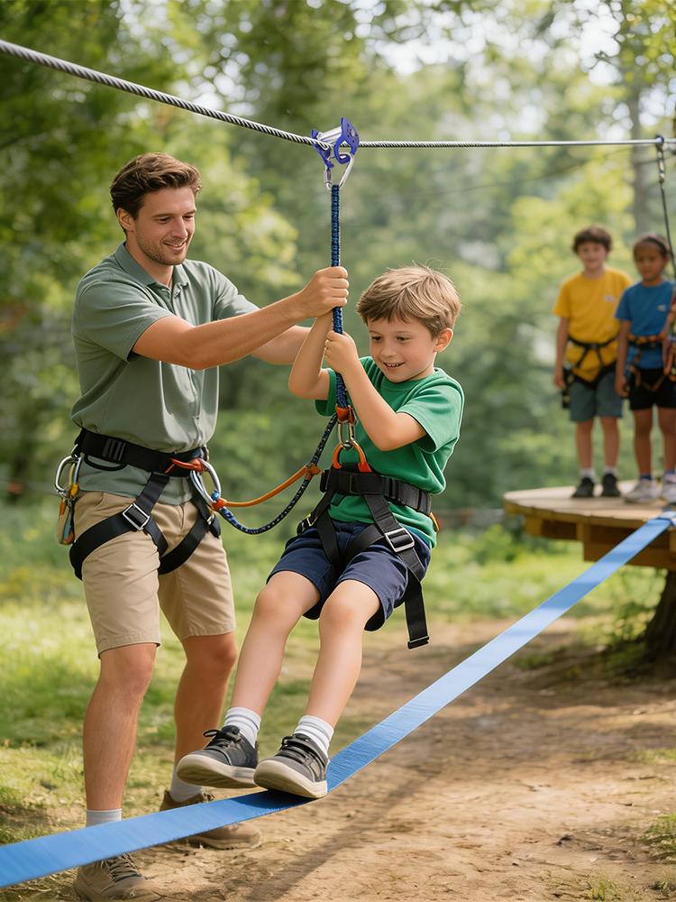 Outdoor Pulley Zip Line Quick  - Kids Outdoor Zipline review and price